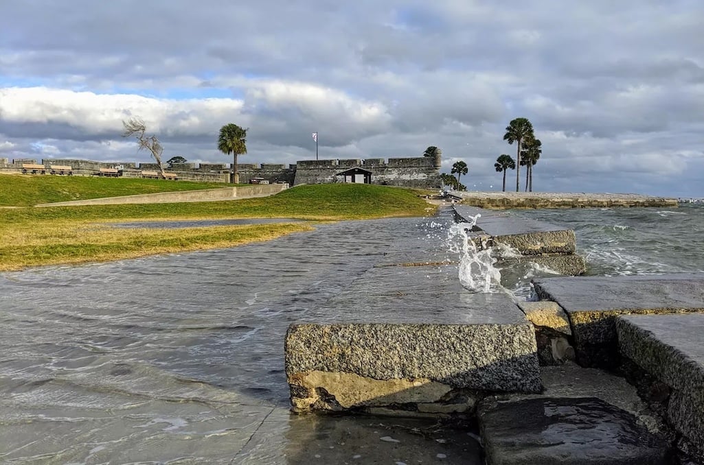 The Park Service is proposing to rehabilitate the sea wall at Casa de San Marcos National Monument/NPS file