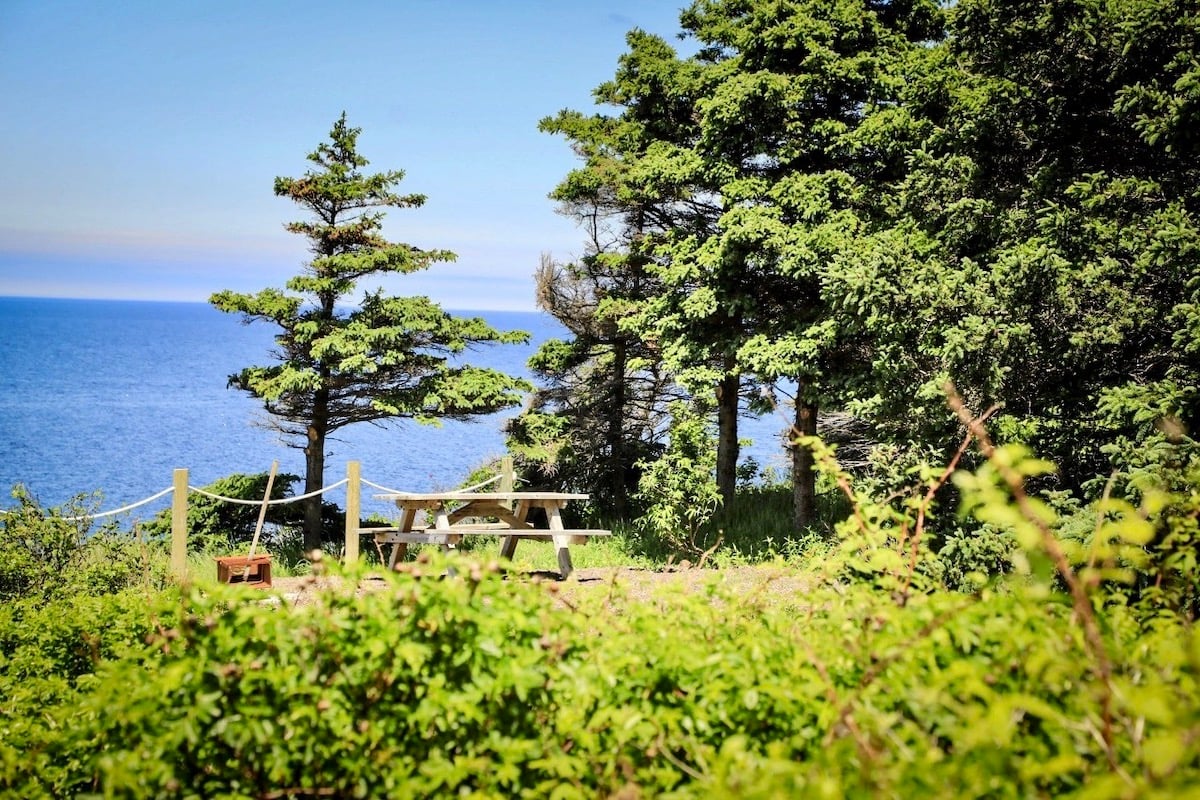 Walk-in campsites feature picnic tables, an enclosed fire pit, and spectacular views of the Gulf of Saint Lawrence. The campground features 42 tent sites, four of which are accessible with parking spots and an accessible picnic table. Walk-in campsites feature picnic tables, an enclosed fire pit, and spectacular views of the Gulf of Saint Lawrence. The campground features 42 tent sites, four of which are accessible with parking spots and an accessible picnic table.