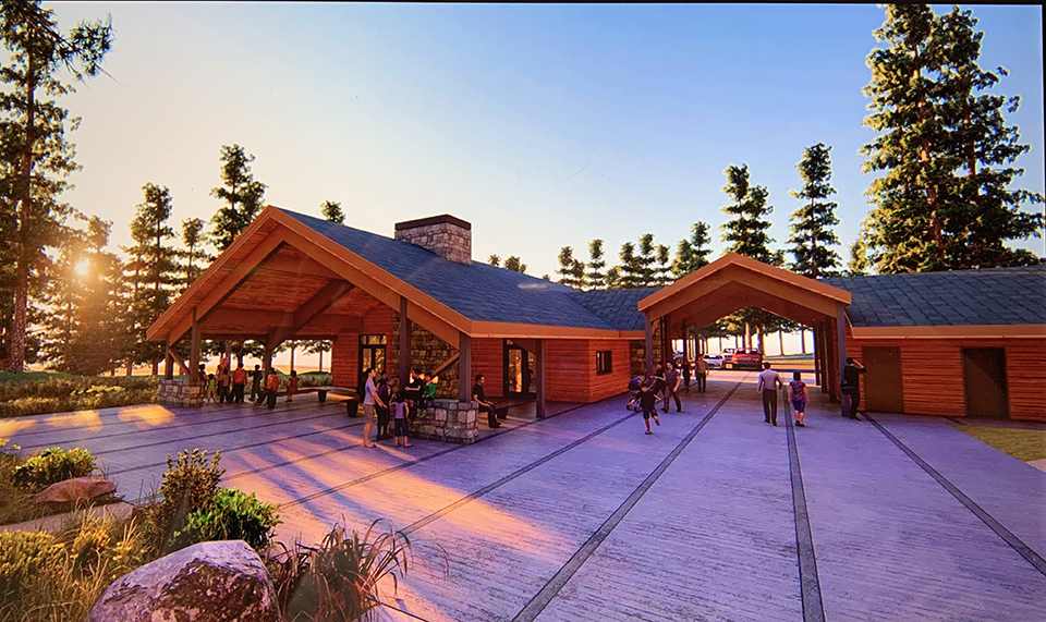 An artist rendition of the new Visitor Contact Station, Cedar Breaks National Monument / National Park Service An artist rendition of the new Visitor Contact Station, Cedar Breaks National Monument / National Park Service