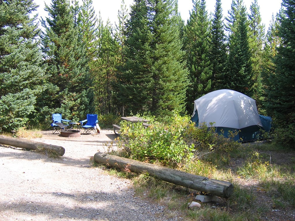 A site at Colter Bay Campground, Grand Teton National Park / NPS - Mattson