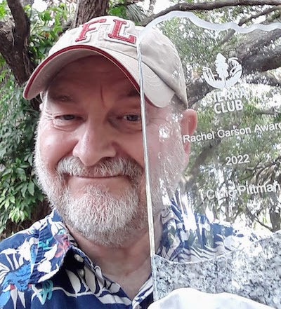 The Sierra Club honored Craig Pittman with its Rachel Carson Award