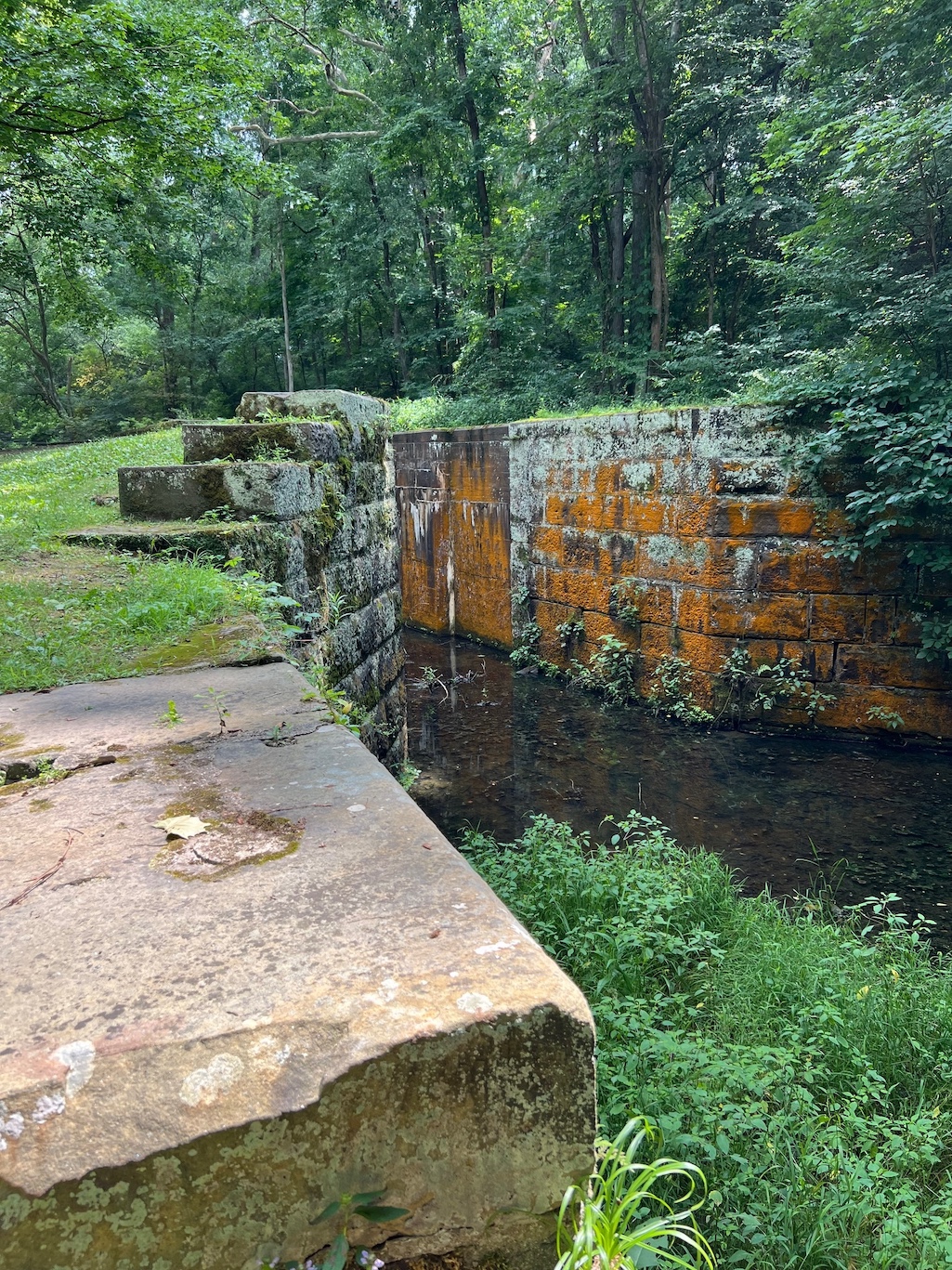 Now silted in, Lock 28 was known as Deep Lock for its 14-foot lift. Now silted in, Lock 28 was known as Deep Lock for its 14-foot lift.