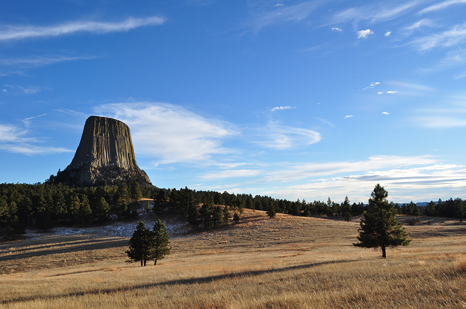 Devils Tower from the Joyner Ridge Trail, Devils Tower National Monument / NPS-S. Carter