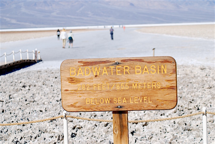 Badwater Sign, Death Valley National Park/Kurt Repanshek