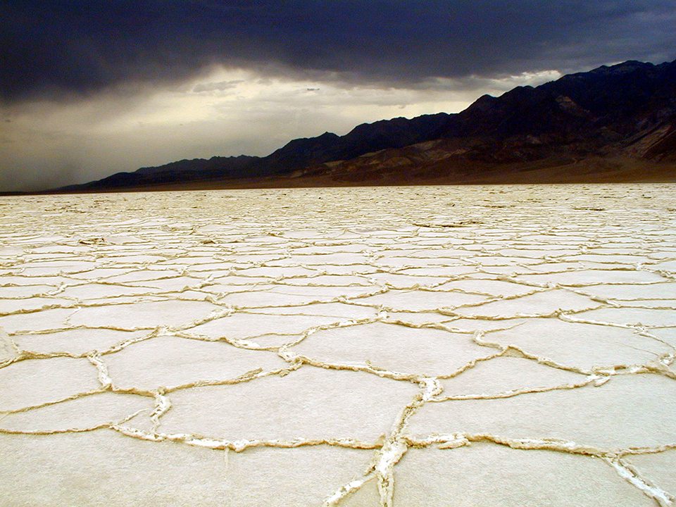Badwater Basin in a storm, Death Valley National Park / National Park Service