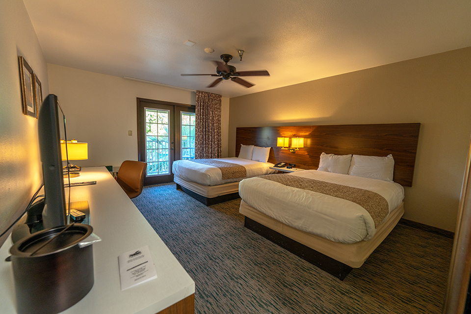 A second-floor hotel-style room at the Ranch at Death Valley, Death Valley National Park / Rebecca Latson A second-floor hotel-style room at the Ranch at Death Valley, Death Valley National Park / Rebecca Latson