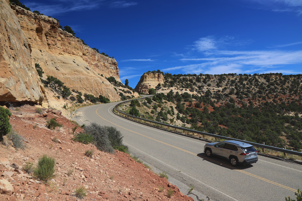 Harpers Corner Road in Dinosaur National Monument/NPS file Harpers Corner Road in Dinosaur National Monument/NPS file