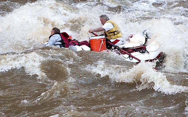 Running Warm Springs rapid in Dinosaur National Monument