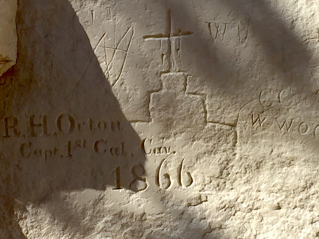 At least one Civil War veteran, Captain R.H. Orton, noted his stay at El Morro/Jim Stratton At least one Civil War veteran, Captain R.H. Orton, noted his stay at El Morro/Jim Stratton