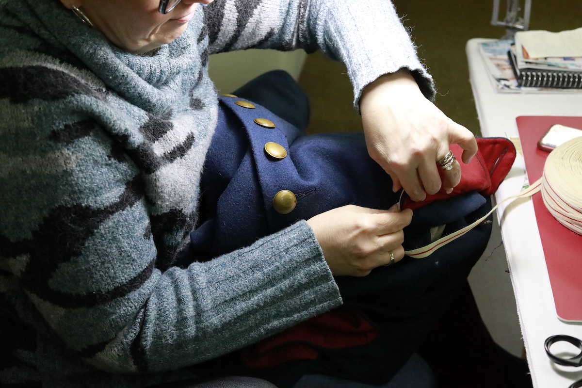 The fortress has two permanent employees working on costumes.