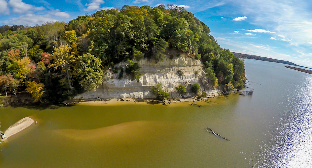 A stretch of Fones Cliffs in Virginia above the Rappahannock River has been regained by the Rappahannock Tribe/Chesapeake Conservancy, Jeffrey Allenby A stretch of Fones Cliffs in Virginia above the Rappahannock River has been regained by the Rappahannock Tribe/Chesapeake Conservancy, Jeffrey Allenby