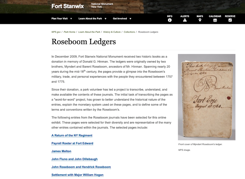 Though Fort Stanwix National Monument can't compete with Yellowstone, its website has some interesting history.