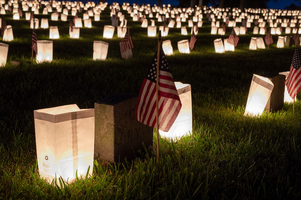 Memorial Day Weekend will feature a luminary event at Fredericksburg and Spotsylvania National Military Park/NPs file Memorial Day Weekend will feature a luminary event at Fredericksburg and Spotsylvania National Military Park/NPs file