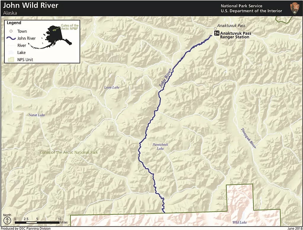 Route of the John River, Gates of the Arctic National Park and Preserve / NPS