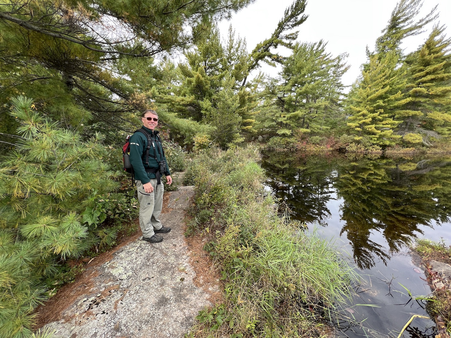 Parks Canada interpretation coordinator Mike Lavin at Goblin Lake. Parks Canada interpretation coordinator Mike Lavin at Goblin Lake.