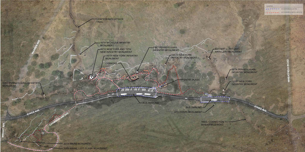 Little Round Top rehabilitation rendering/NPS