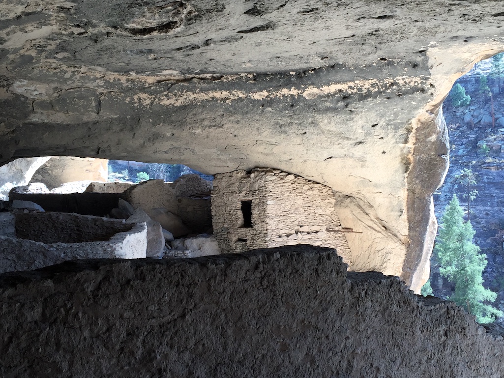 Most visitors to Gila Cliff Dwellings National Monument come to see the cliff dwellings/Barbara Jensen