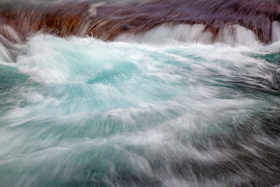 The energy of agua, Glacier National Park / Rebecca Latson The energy of agua, Glacier National Park / Rebecca Latson