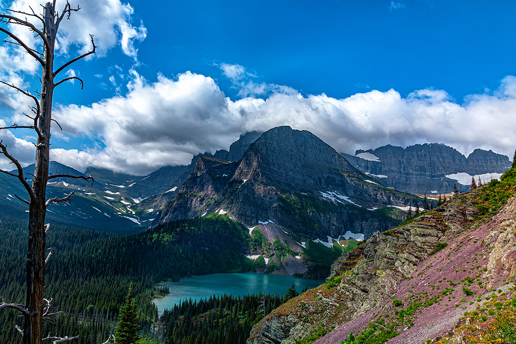 The view along Grinnell Glacier Trail, Glacier National Park / Rebecca Latson