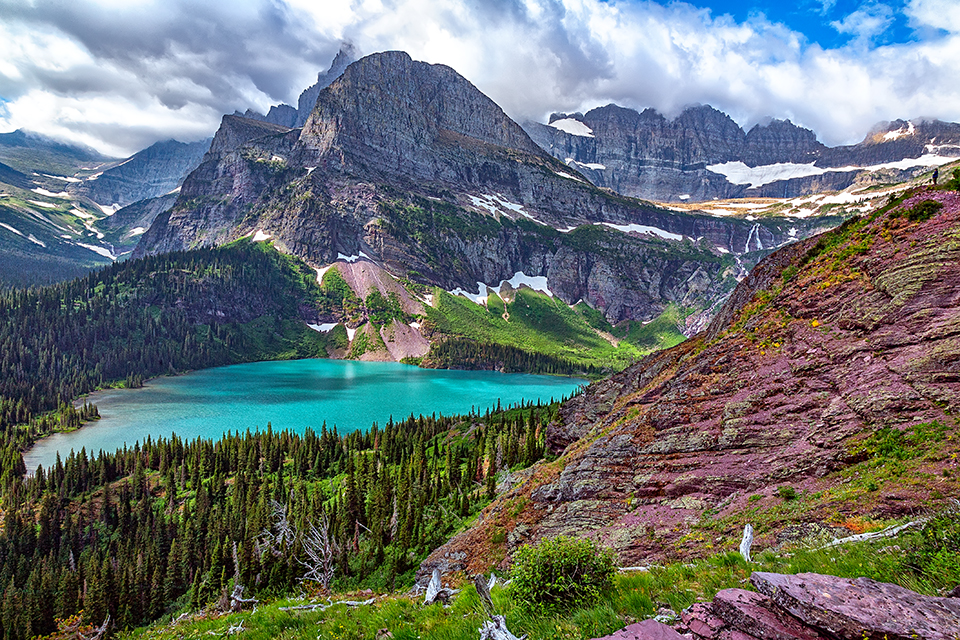 The turquoise beauty of Grinnell Lake, Glacier National Park / Rebecca Latson The turquoise beauty of Grinnell Lake, Glacier National Park / Rebecca Latson