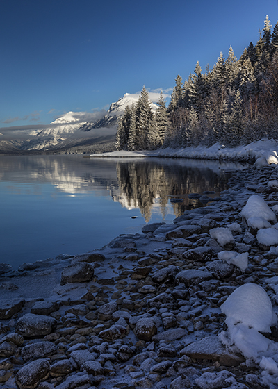 A winter afternoon at Lake McDonald, Glacier National Park / Rebecca Latson A winter afternoon at Lake McDonald, Glacier National Park / Rebecca Latson