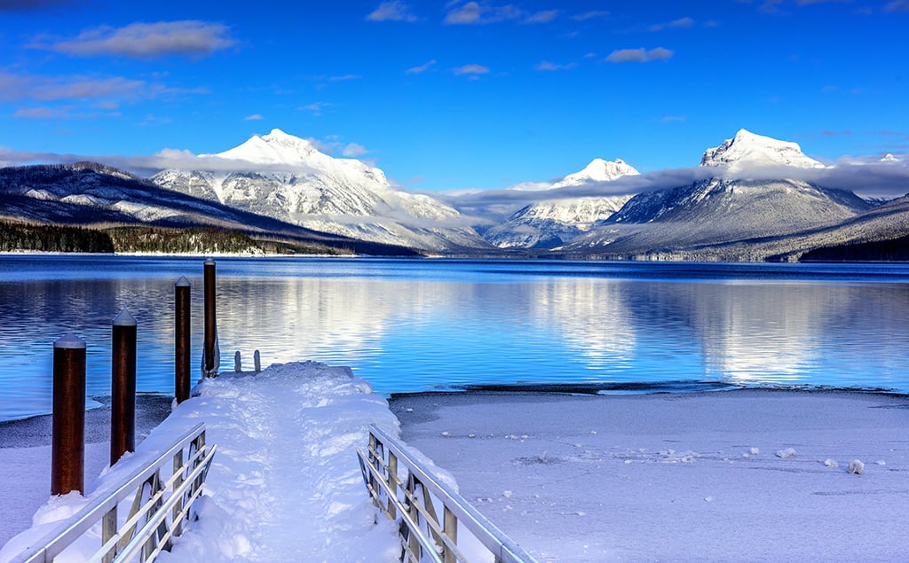 A winter vista at Lake McDonald, Glacier National Park / Rebecca Latson A winter vista at Lake McDonald, Glacier National Park / Rebecca Latson