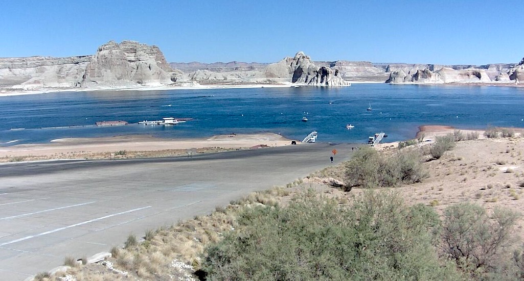 Dropping levels at Lake Powell have forced the closure of the Stateline Boat Launch to motorized vessels/NPS file Dropping levels at Lake Powell have forced the closure of the Stateline Boat Launch to motorized vessels/NPS file