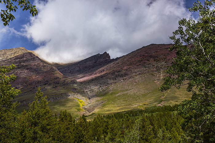 Many Glacier Scenery From The Swiftcurrent Motor Inn