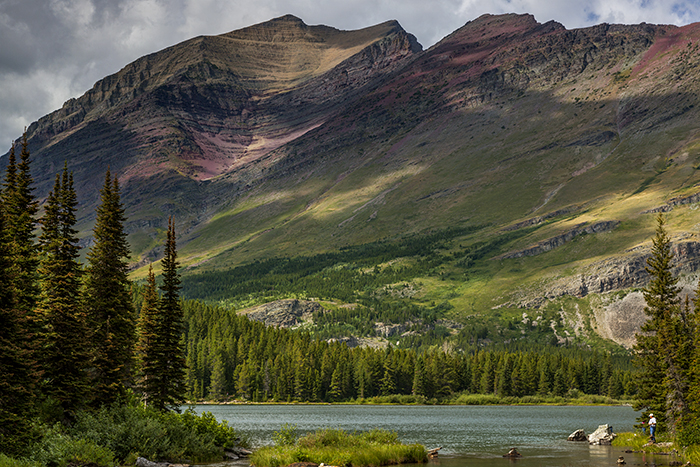 Quiet Afternoon On Swiftcurrent Lake Loop Trail