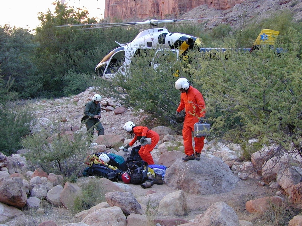 Grand Canyon National Park rangers ask that you go about your park hike recognizing the risks and able to self-rescue/NPS file