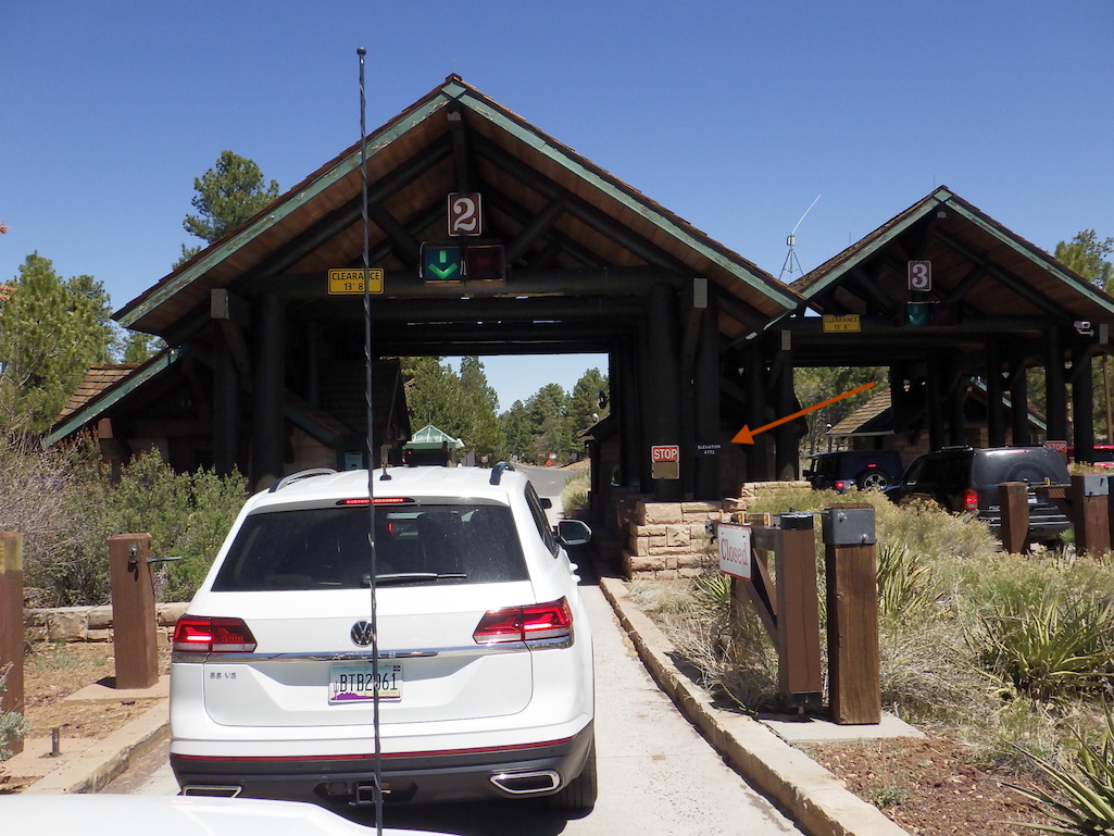 ...it's attached to the entrance station at the South Rim of Grand Canyon National Park/Kurt Repanshek