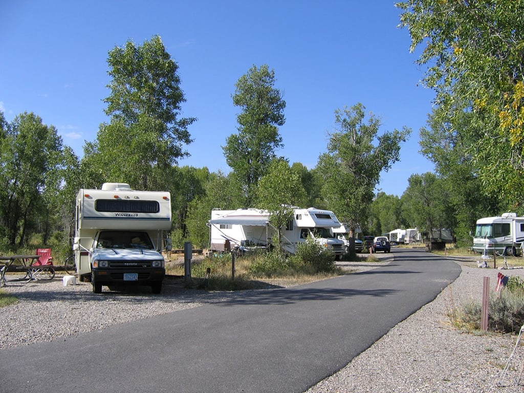 Sites at Gros Ventre Campground, Grand Teton National Park / NPS - A. Mattson