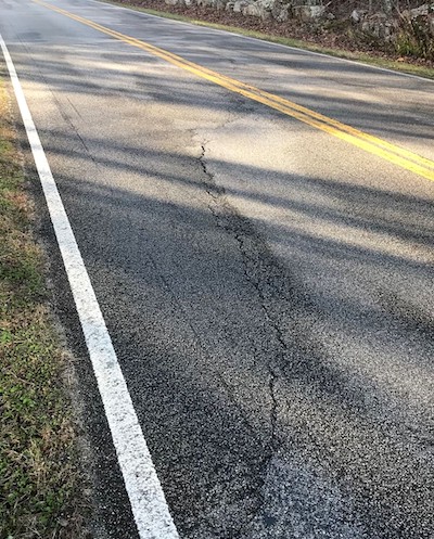 Road damage on the Foothills Parkway West to be repaired/NPS Road damage on the Foothills Parkway West to be repaired/NPS