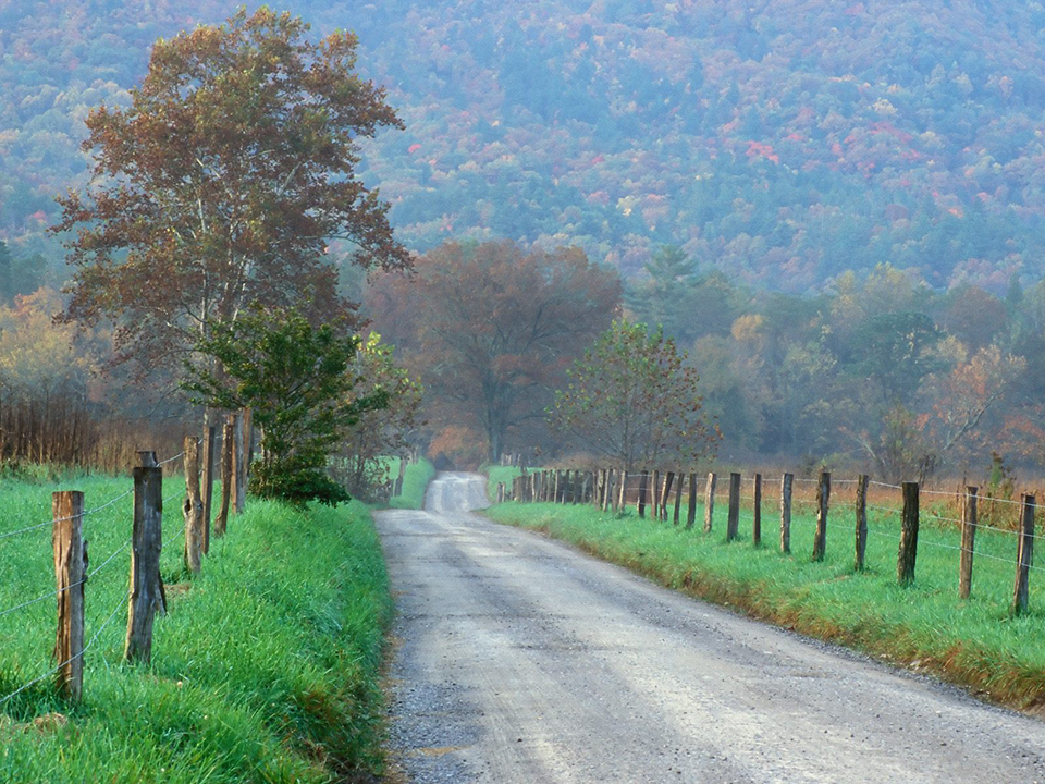 Cades Cove Loop Road is one of the roads currently open in Great Smoky Mountains National Park / NPS file