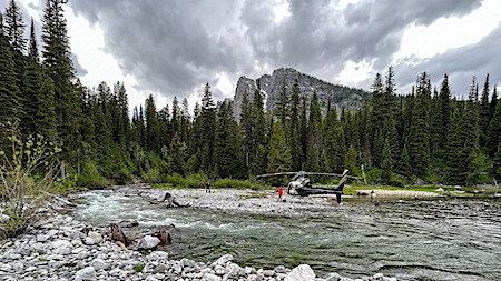 A Colorado man was cited for illegally landing his helicopter in Grand Teton National Park/NPS 