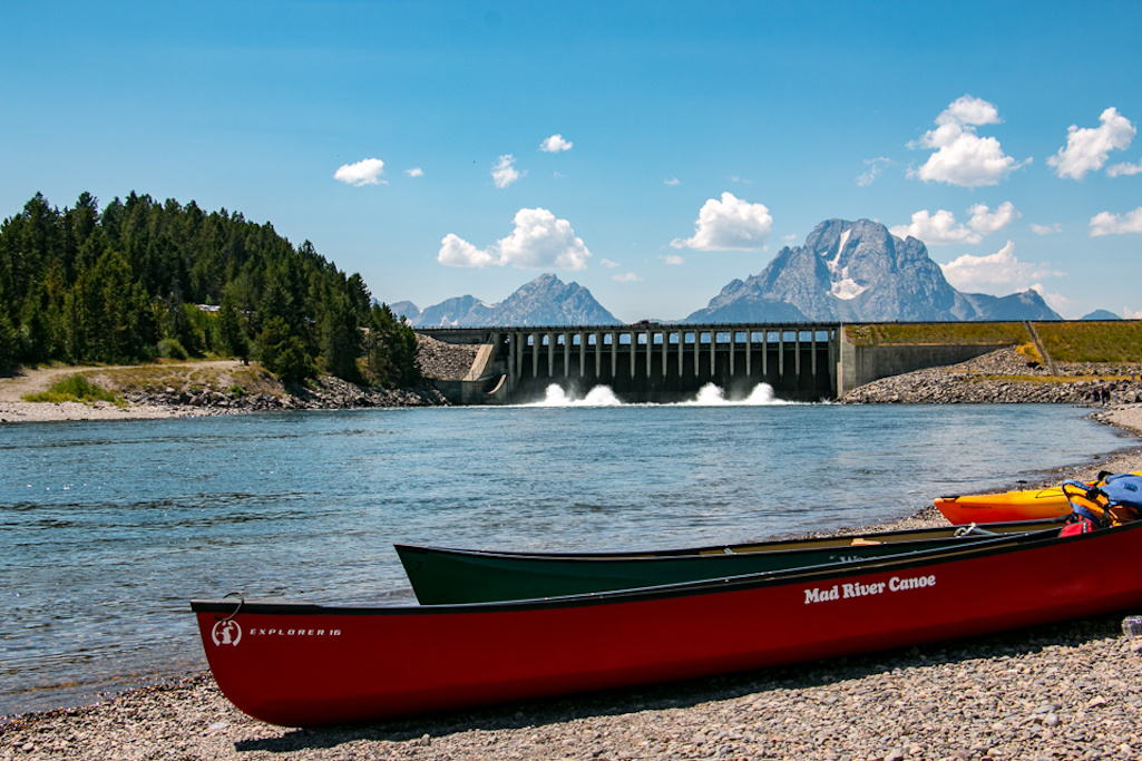 Releases from the Jackson Lake Dam at Grand Teton National Park mean higher flows down the Snake River through the park/NPS file