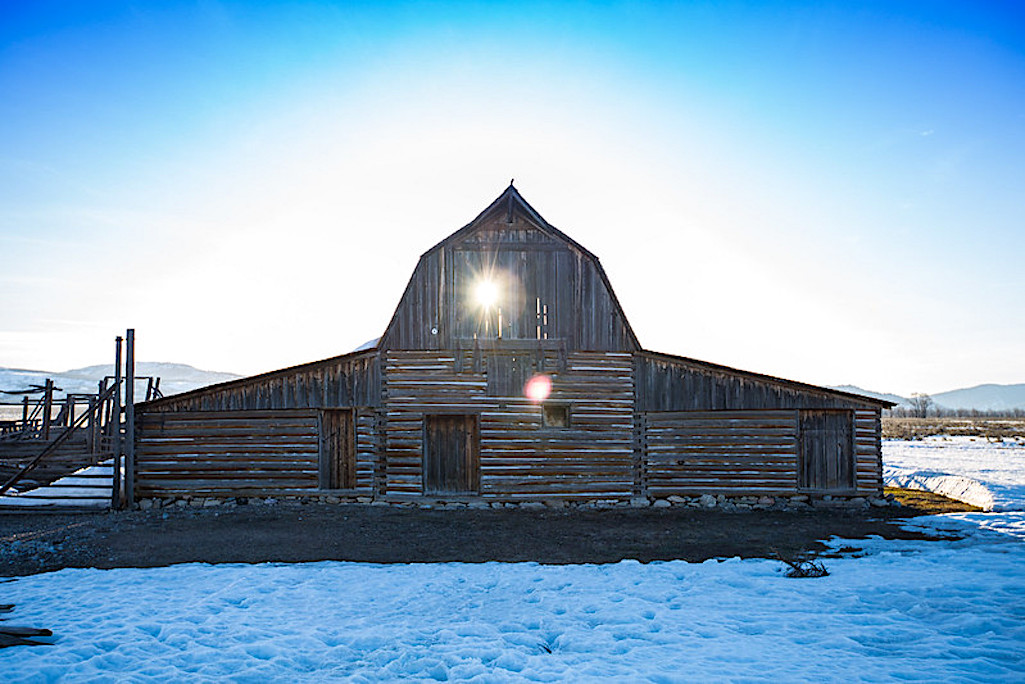 The barn behind the Pink House/Grand Teton National Park Foundation The barn behind the Pink House/Grand Teton National Park Foundation