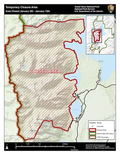 Parts of Grand Teton National Park are to be closed next week for mountain goat culling/NPS