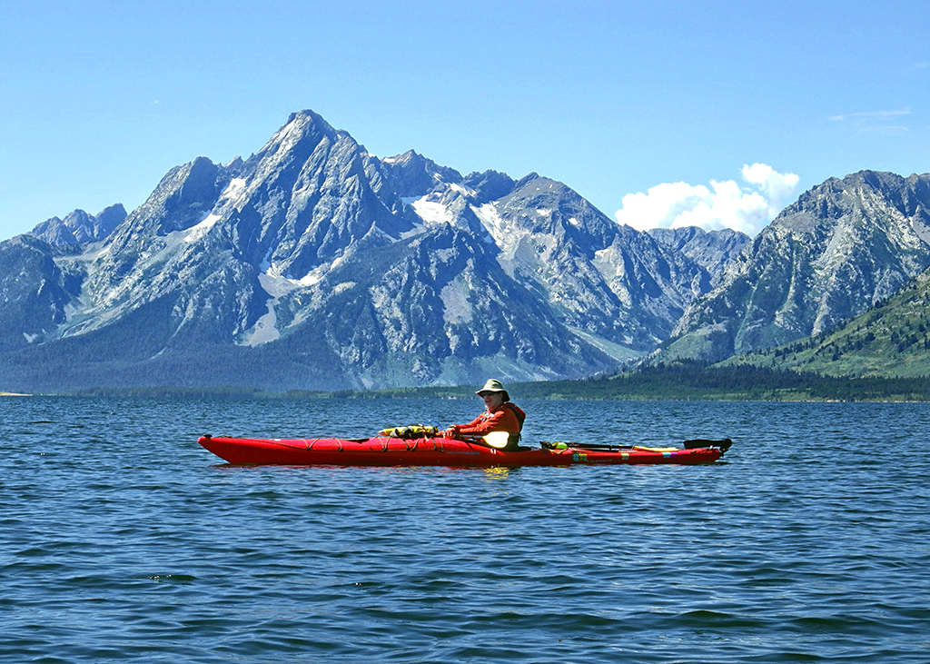 A great day for kayaking Jackson Lake, Grand Teton National Park / Marcelle Shoop A great day for kayaking Jackson Lake, Grand Teton National Park / Marcelle Shoop