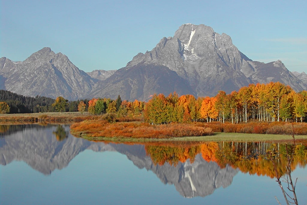 Oxbow Bend autumn scenery, Grand Teton National Park / NPS file