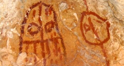 Mescalero Apache pictographs can be found in caves within Guadalupe Mountains National Park / NPS file Mescalero Apache pictographs can be found in caves within Guadalupe Mountains National Park / NPS file