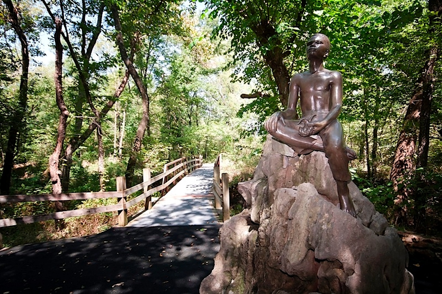 Statue of George Washington Carver as a boy/Robert Amendola via NPS