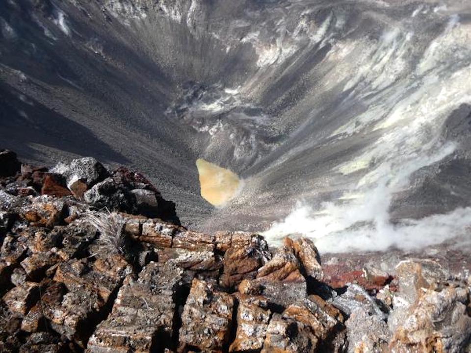 The growing lake of groundwater within Halema‘uma‘u at the summit of Kīlauea Volcano as it looked on December 18, 2019. USGS photo by M. Patrick. Learn more about this crater lake during Volcano Awareness Month in January 2020. 