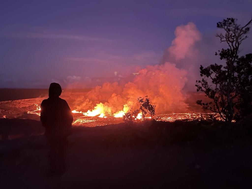 Concern that the Kīlauea volcano might erupt at Hawai'i Volcanoes National Park led to temporary closures of some areas of the park/NPS file