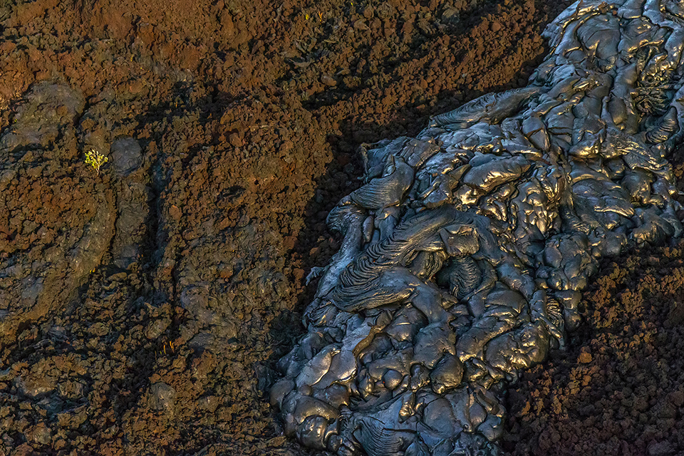 The yin and yang of lava flows, Hawai'i Volcanoes National Park / Rebecca Latson The yin and yang of lava flows, Hawai'i Volcanoes National Park / Rebecca Latson