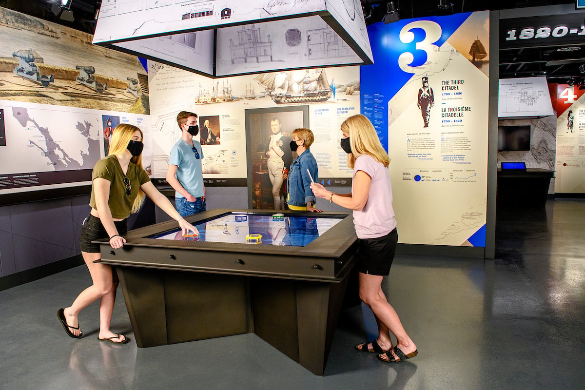 The new exhibit combines traditional and virtual elements.