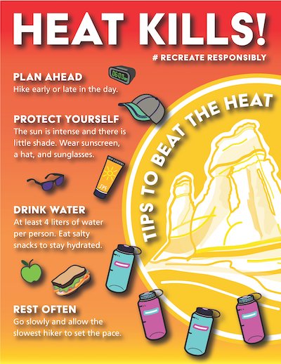 Heat kills, take precautions/NPS