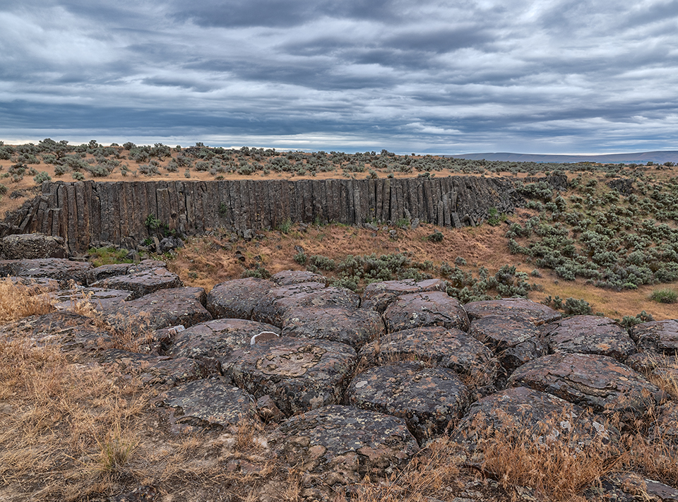 Columnar basalts, Drumheller Channels National Natural Landmark, Ice Age Floods National Geologic Trail / Rebecca Latson Columnar basalts, Drumheller Channels National Natural Landmark, Ice Age Floods National Geologic Trail / Rebecca Latson