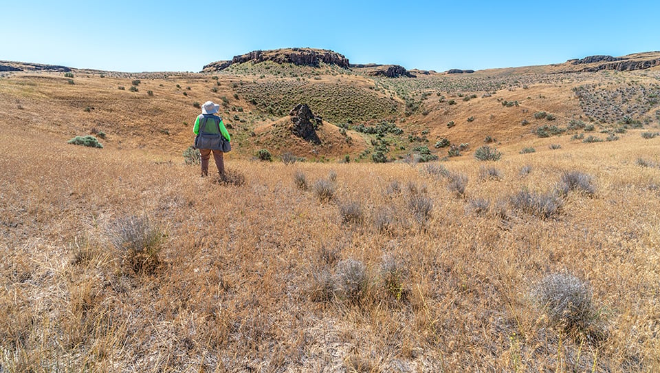 One heck of a pothole, Drumheller Channels National Natural Landmark, Ice Age Floods National Geologic Trail / Rebecca Latson One heck of a pothole, Drumheller Channels National Natural Landmark, Ice Age Floods National Geologic Trail / Rebecca Latson