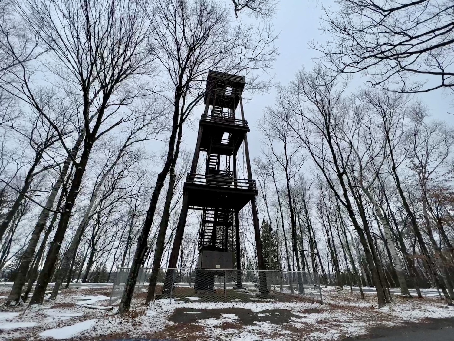 The iconic observation tower in Potawatomi State Park has been deemed unsafe and closed. The iconic observation tower in Potawatomi State Park has been deemed unsafe and closed.